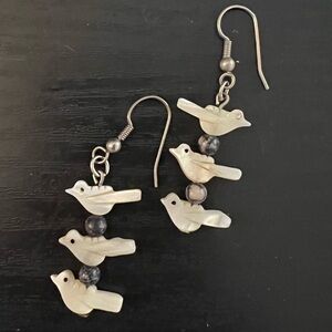 Mother of Pearl Bird Earrings